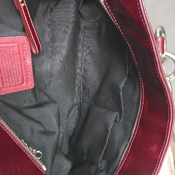 Coach East West Patent Leather Tote - Picture 8 of 14